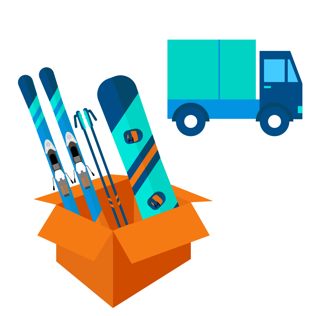 Please ship the registered materials to SNOWTECH  s Sugadaira warehouse by yourself. No ski covers or board covers are required.